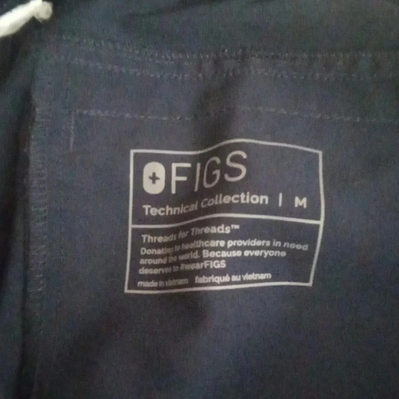 Figs Axim men's navy blue scrub pants size Medium - Picture 6 of 7